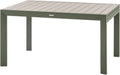 Hespéride - Table de Jardin Extensible Evasion Beige - 10 Places - Aluminium Antirouille Aluminium Effet Bois - Rallonge Coulissante