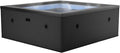 N NETSPA - Spa - Celestia - Semi-Rigide Carré 6 Places, Volume 1100 l - Ø180xH70 cm - noir charbon, Construction Portable en Mousse