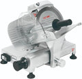METRO PROFESSIONAL Trancheur Professionnel, Lame 25 cm, Épaisseur de Coupe 0-12 mm, 120 W, Aluminium Anodisé, Argenté (S)