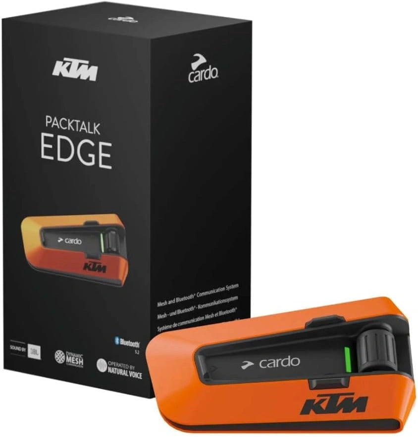 Cardo Systems Packtalk Edge KTM Edition Single Pack, 40 mm