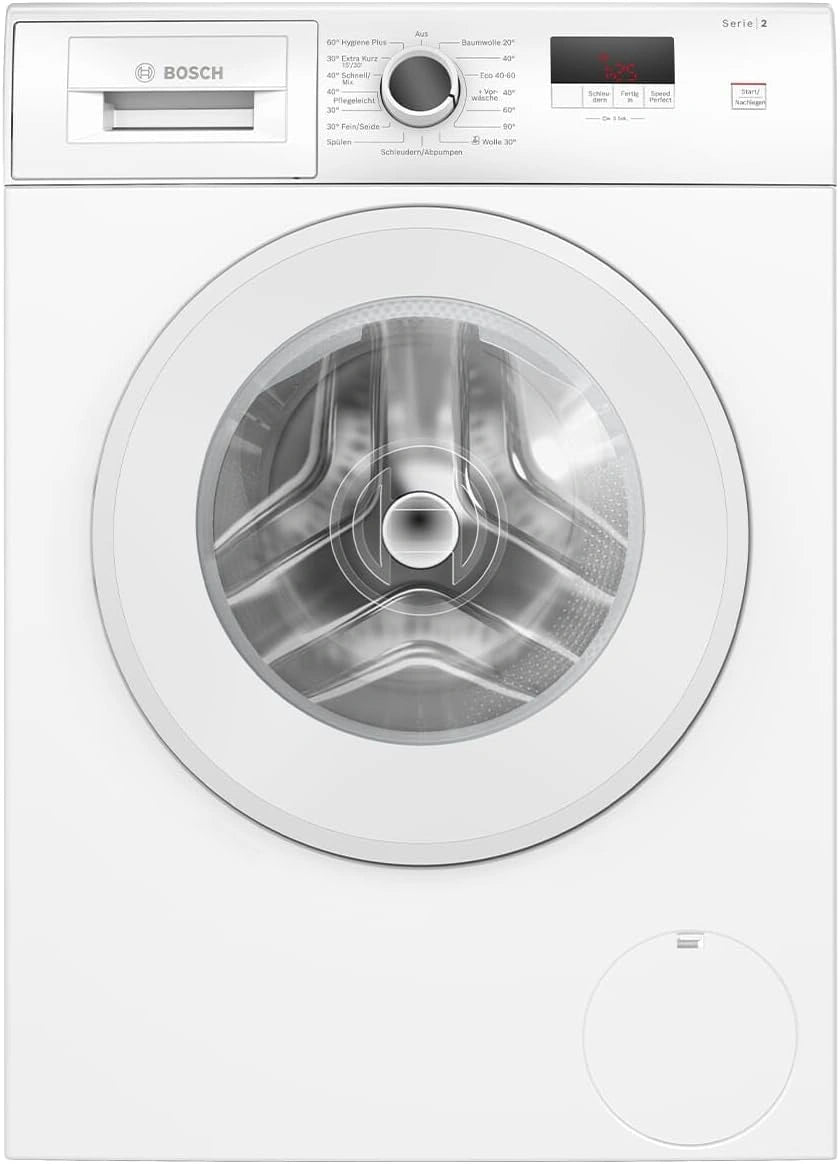 Bosch WGE02420 Série 2 Machine à laver à chargement frontal, 7 kg, 1400 tr/min, fonction de remplissage, particulièrement hygiénique, AquaStop