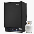 Smad Frigo Gaz, Noir, 40 L, Frigo Trimixte 12 V 220 V Gaz Camping Car, 28/30mbar