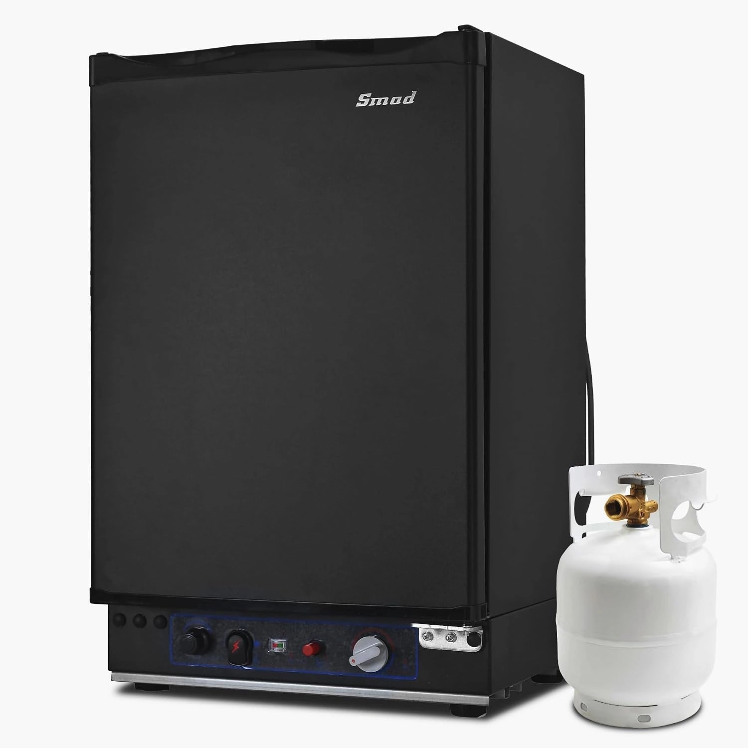 Smad Frigo Gaz, Noir, 40 L, Frigo Trimixte 12 V 220 V Gaz Camping Car, 28/30mbar
