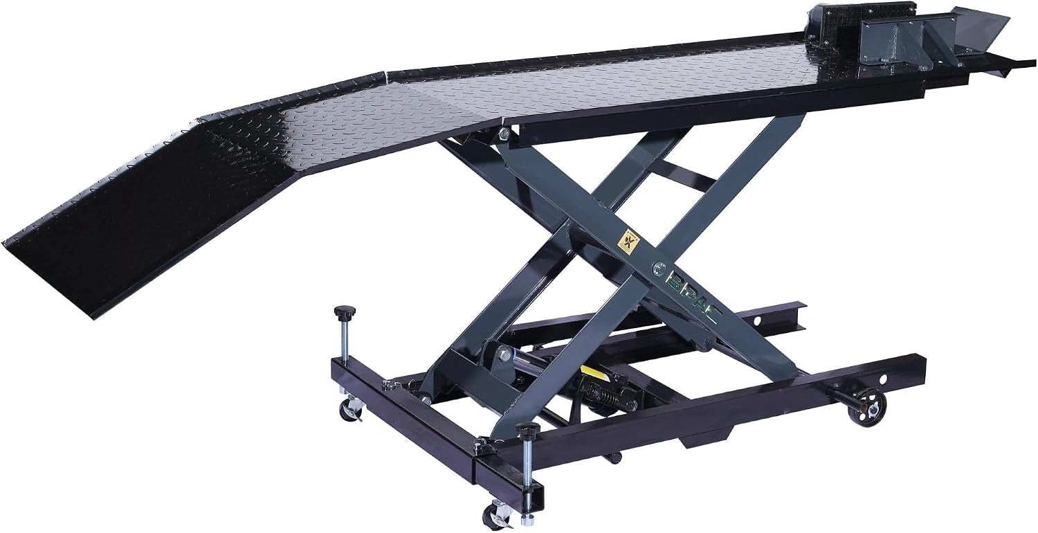BPAC Table Elevatrice Moto 360 KG Hydraulique - Table Elevatrice Atelier pour Moto - Largeur 55 cm