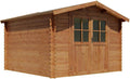Vente-unique - Abri de Jardin en Bois traité par Autoclave 9,91 m² épaisseur 28 mm - HORTUSA