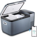 ICECO GO20 - Réfrigérateur portable double zone 12 V SECOP avec compresseur - CC 12/24 V - CA 100-240 V - 17,8 °C à 10,0 °C - Refroidisseur, plein air