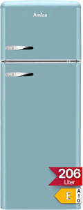 Amica KGC 15632 T réfrigérateur-congélateur Autoportante 208 L E Bleu, 550 mm