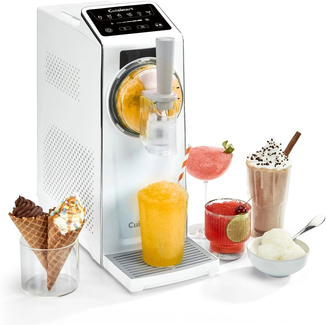 Cuisinart Frost Fusion, Boissons glacées et glaces onctueuses en un seul appareil. 6 programmes (slushies, prêt en 25 min., vin glacé, cocktails