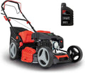 Scheppach Tondeuse à Gazon à Essence MS230-53 4400 W Huile, Moteur 4 temps 6 CV, Largeur de coupe 53 cm Jardins de 1800 m², Bac de 65 l