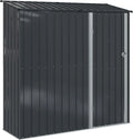 Abri de Jardin en Métal, 203,5 x 73 x 200 cm, Anthracite