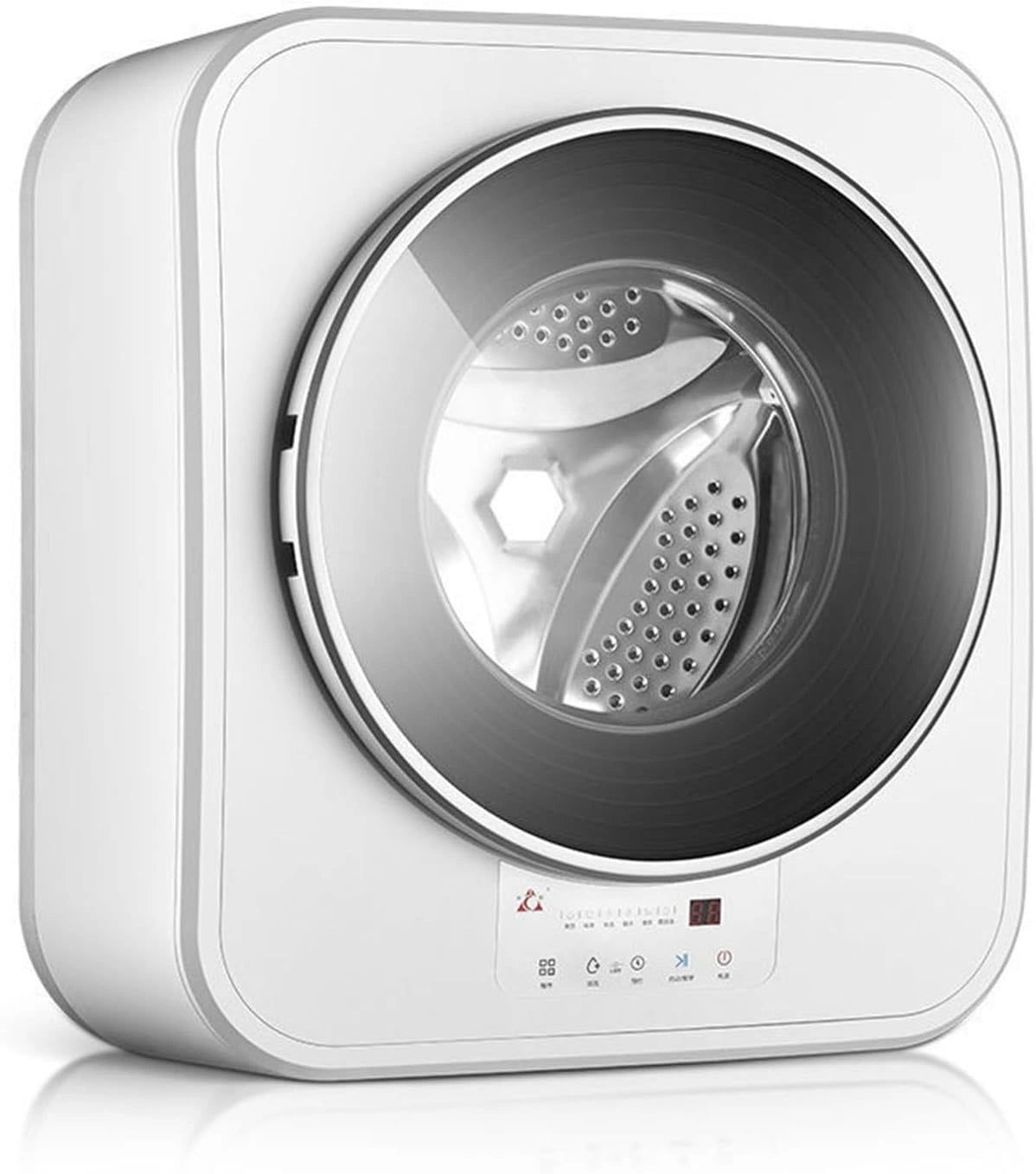 Lave-Linge Compact, Lave-Linge Chargement Frontal, Mini Lave-Linge Séchant Automatique, Gain Place (Montage Mural)
