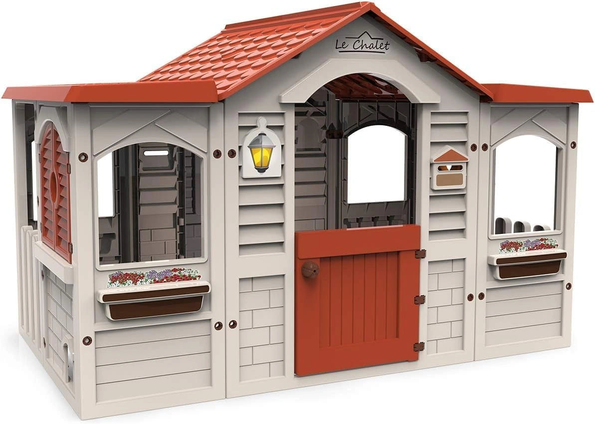 Chicos - Maison Le Chalet, Maison Enfant Exterieur +24 Mois (89650), Fabriqué en Plastique Robuste et Durable avec Montage Facile
