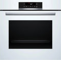 Bosch HBA572BW3F Série 4 - Four encastrable, Blanc, Classe d'efficacité énergétique A, HotAir 3D, Commande tactile LED, Pyrolyse, AirFry