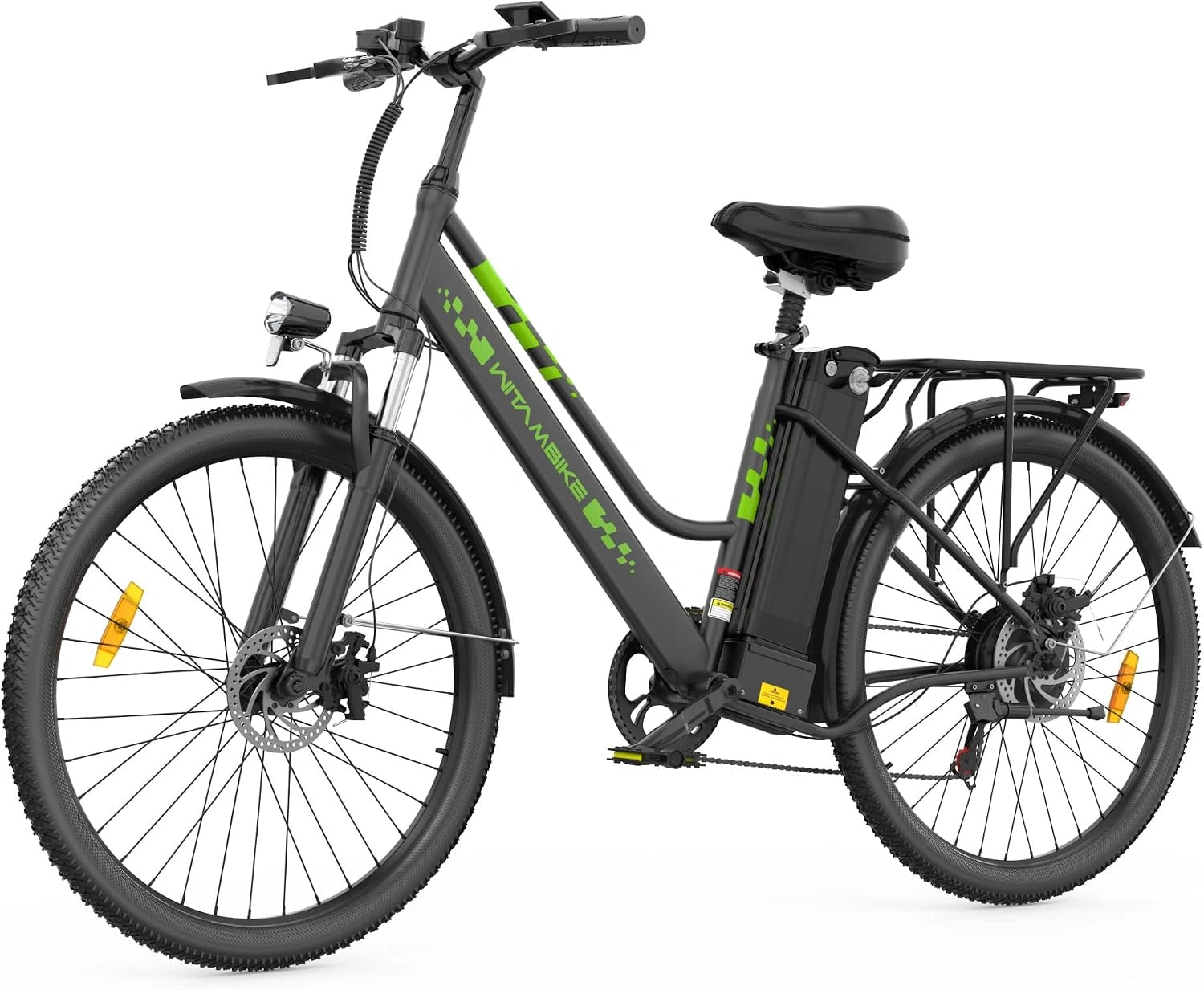 Vélo Électrique 26 Pouces Vélo Électrique Femme et Homme, 6 Vitesses, Moteur 250 W, 36 V 15 Ah/20 Ah Batterie Amovible, Smart Urban E-Bike