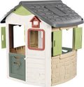 Smoby Life - Maison Jura Lodge - Portillons à l'avant et à l'Arrière - Mangeoire à Oiseaux - Traitée Anti-UV - Matière Recyclée - A Partir de 2