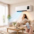 Climatiseur Portable Mural 2 en 1 Chaud Froid, Sans Perçage, Fonction Minuterie Télécommande