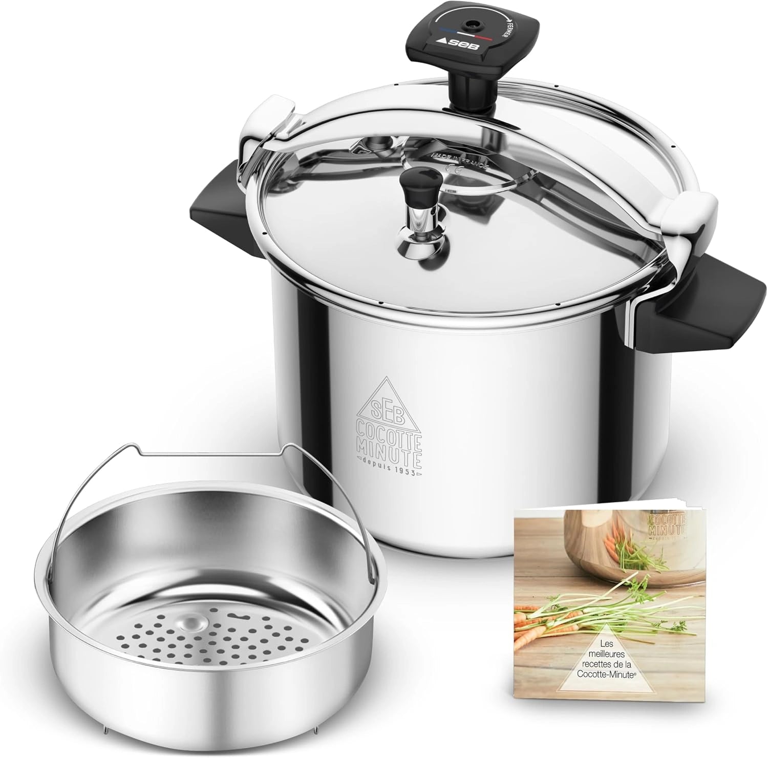 SEB - Cocotte-minute Authentique - Cuiseur vapeur rapide - 9 L