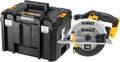 DEWALT - Scie circulaire 18 V sans fil avec coffret TSTAK - 3700 trs/min - lame carbure 24 dents 165 mm - inclinaison de lame 50° - profondeur