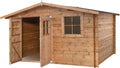Abri de Jardin en Bois traité, EP 28 mm, Surface utile 9.9 m² INT043